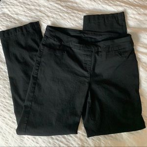 Pull-on black trousers